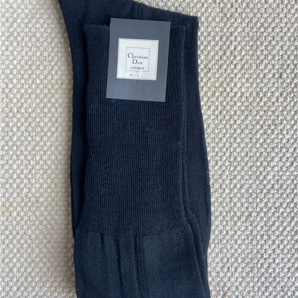 Dior Elegant Black Dress Socks